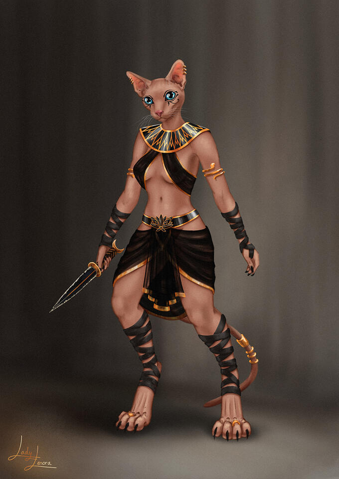 Tabaxi rogue Luna | D&D